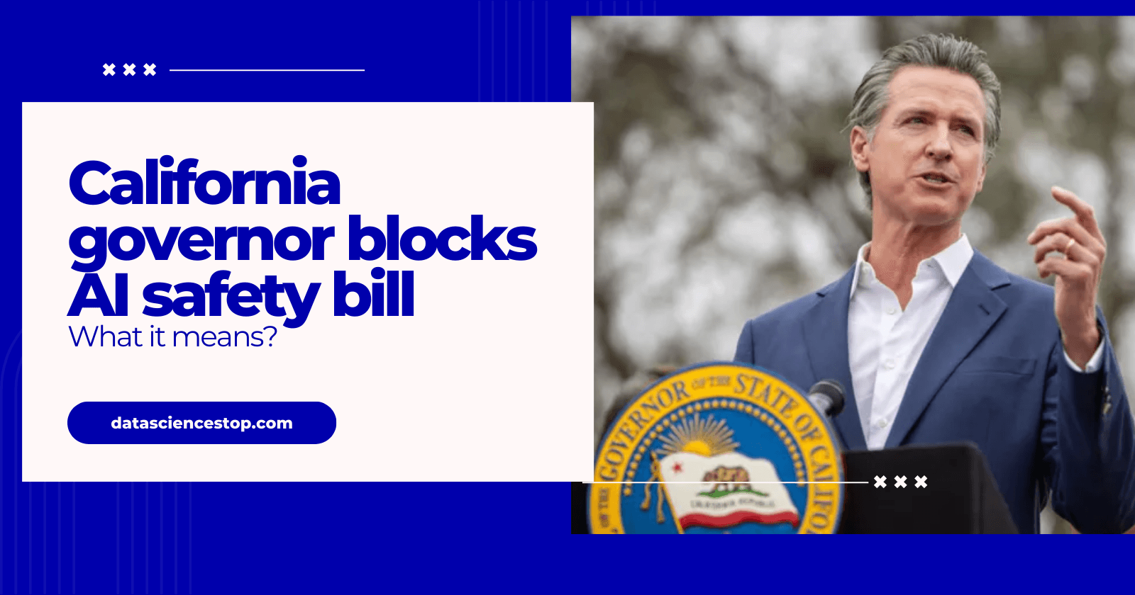 California governor blocks landmark AI safety bill