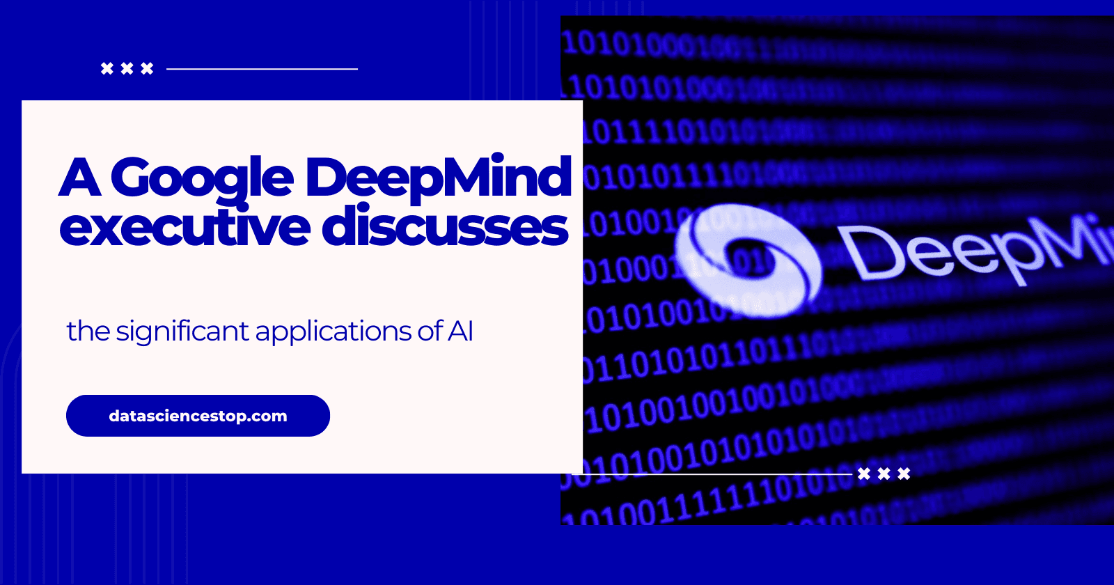 A Google DeepMind executive discusses the significant applications of AI within the company.