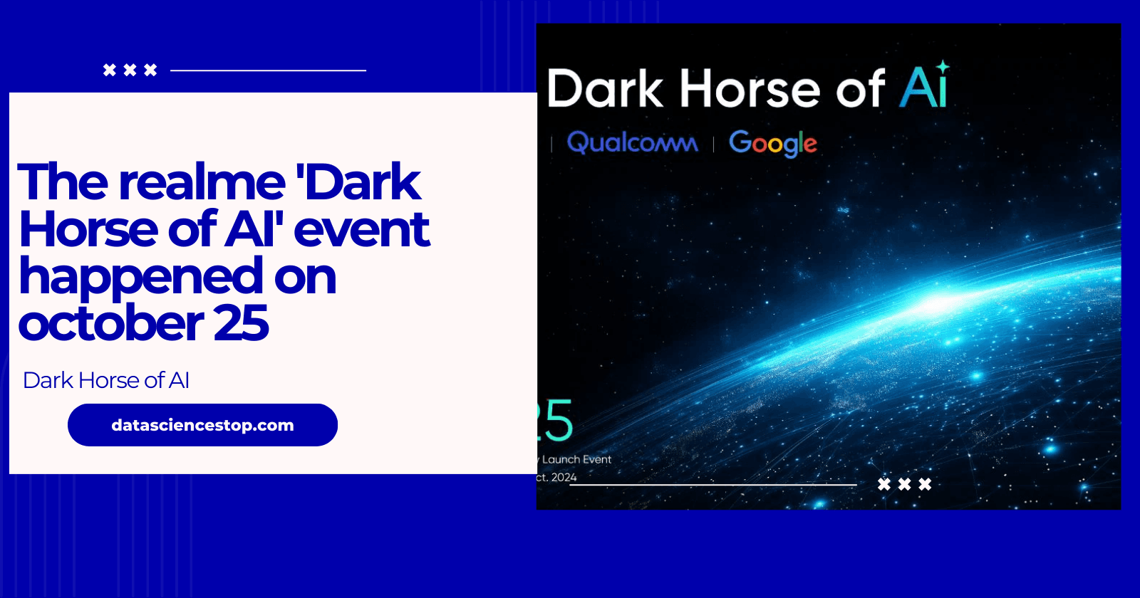 The Realme 'Dark Horse of AI' event is happening on October 25