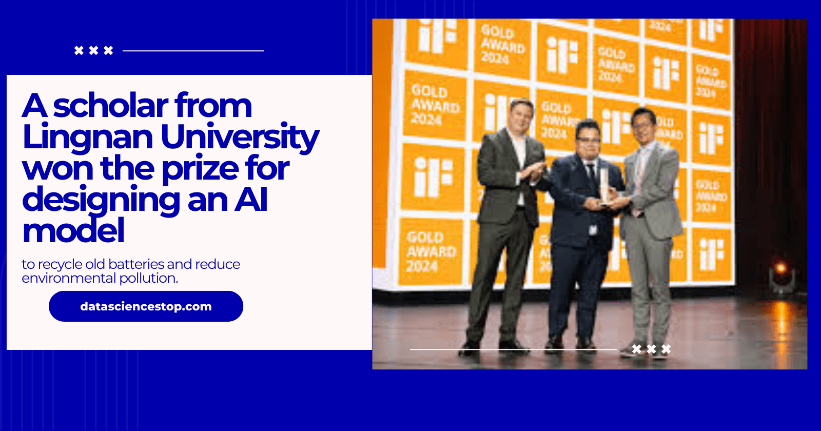 Lingnan University Scholar Wins Award for AI-Powered Battery Recycling Solution